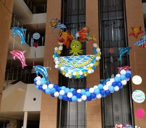 サマー吹抜け　装飾